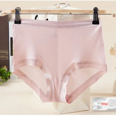 Silk Panties - 100% Natural Silk Seamless Mid-Rise Boxers