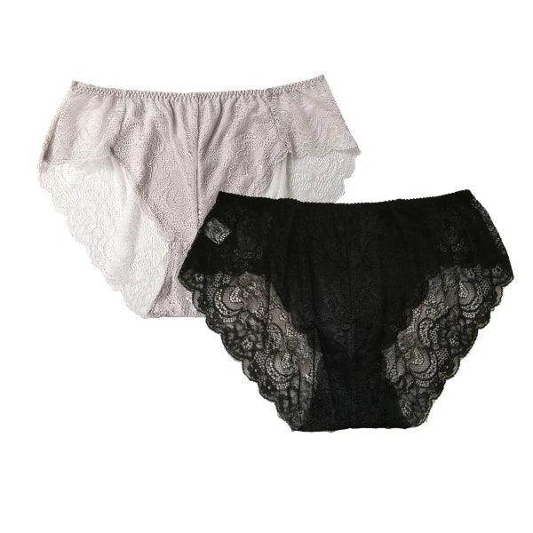 Silk Panties - Lace 100% Natural Silk Sexy Low Rise - LANI SILK 
