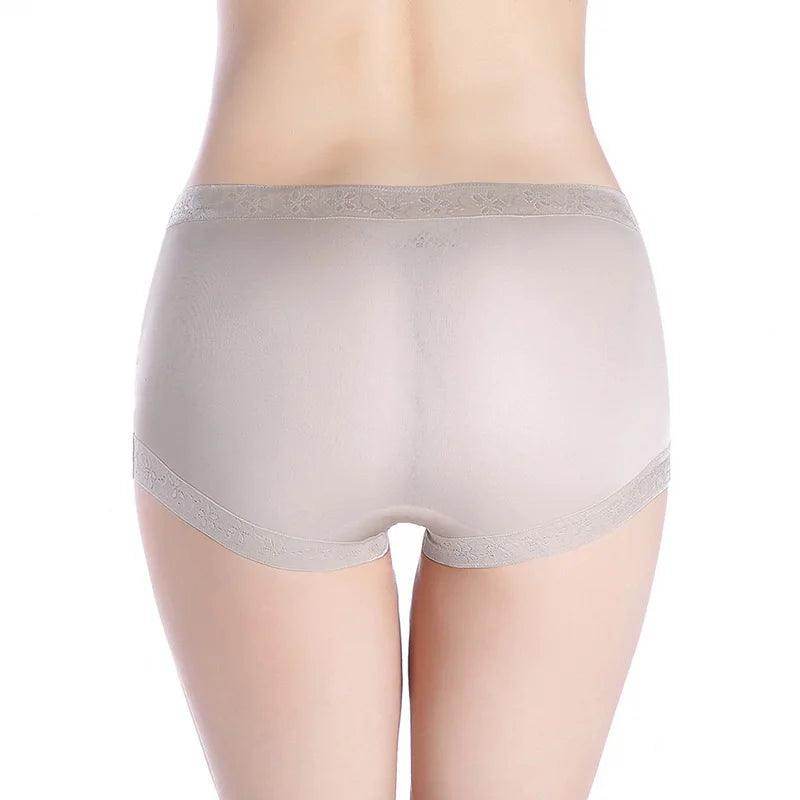 Silk Panties - 100% Natural Silk Seamless Mid Rise Boxers - LANI SILK 