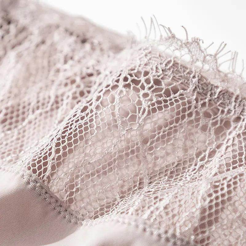 Silk Bra & Panty Sets - Lace Wire Thin Comfortable Underwear - LANI SILK 