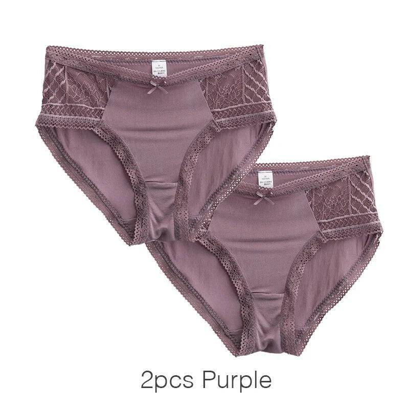 Silk Panties - 100% Natural Silk & Lace Comfortable Everyday Briefs - LANI SILK 