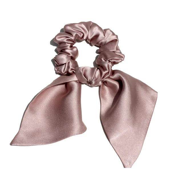 Silk Scrunchies - Bunny Ear Hair Ties Bowknot Elastic Bands Holders - LANI SILK 