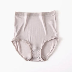 Silk Panties Natural High Waist Underwear Transparent Seamless Panty