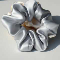 Silk Scrunchies - Large Elastic Damage Holders for Women