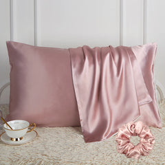 100% Mulberry Silk Pillowcase – Pure Silk Front & Lyocell Back