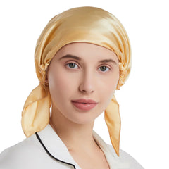 Silk Bonnets Sleeping Cap Hair Care With Elastic Stay Head Soft