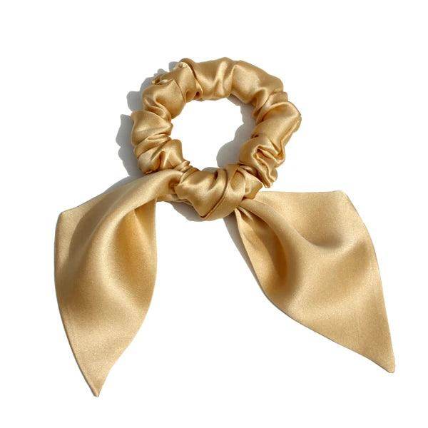 Silk Scrunchies - Bunny Ear Hair Ties Bowknot Elastic Bands Holders - LANI SILK 