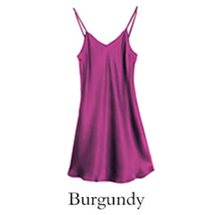 Silk Dress Full Nighties For Women Long Chemise Mini Dress V-Neck