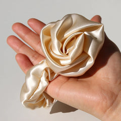 Silk Scrunchies - Pure Floral Hair Ties Elastic Damage