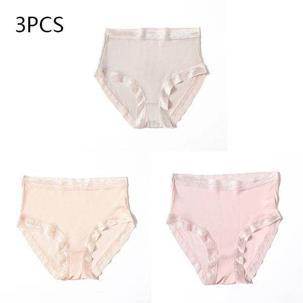 Silk Panties - 100% Natural High Waist Briefs Sexy Lingerie - LANI SILK 