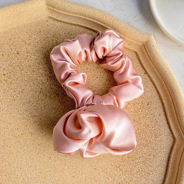Silk Scrunchies - Pure Floral Hair Ties Elastic Damage - LANI SILK 