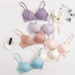 Silk Bra Natural Lingerie Seamless Wire Female Underwear