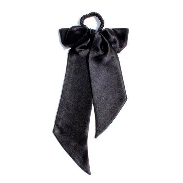 Silk Scrunchies - Ribbon & Skinny Set Hair With Bow Elastic - LANI SILK 
