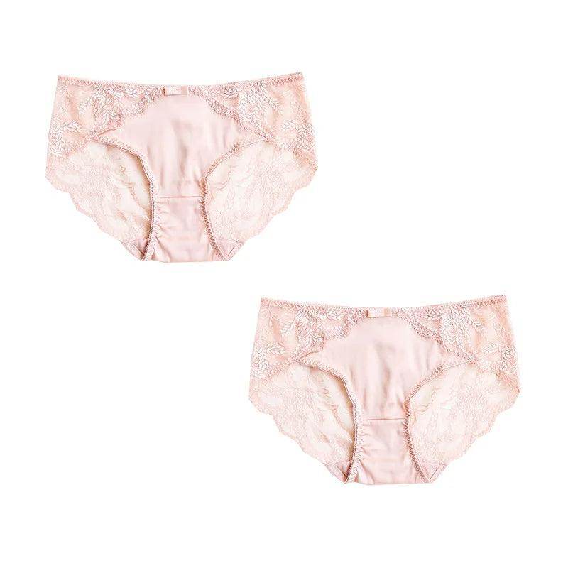 Silk Panties - 100% Natural Silk Lining Sexy Lace Briefs - LANI SILK 