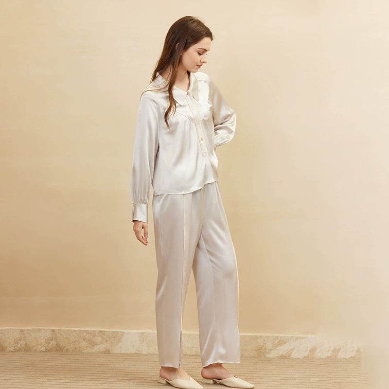 Silk Pajama Set 100% Mulberry – Raglan Sleeve, Elegant & Luxurious - LANI SILK 