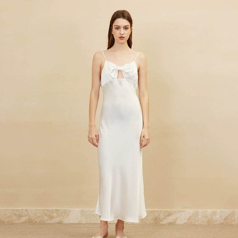 Silk Nightgown - Sexy Backless Sling Sleepwear 2025 - LANI SILK 