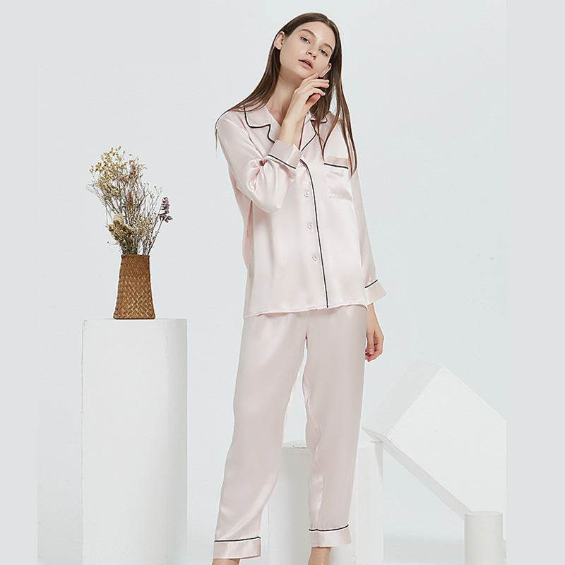100% Mulberry Silk Pajama Set – Elegant & Luxurious Sleepwear for Women - LANI SILK 