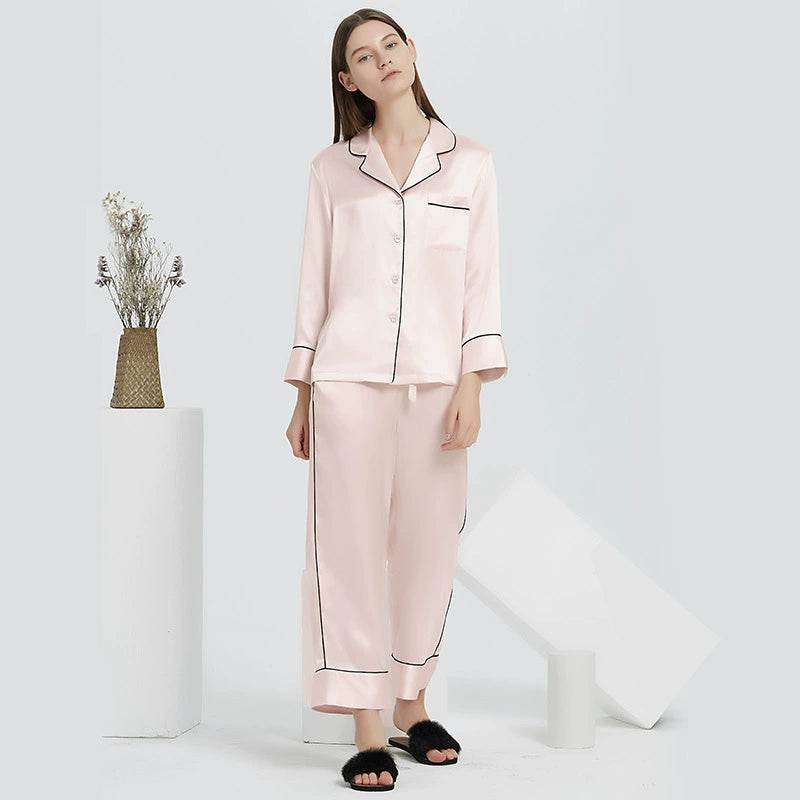 Silk Pajamas - Long Sleeve Fashion Home Wear - LANI SILK 
