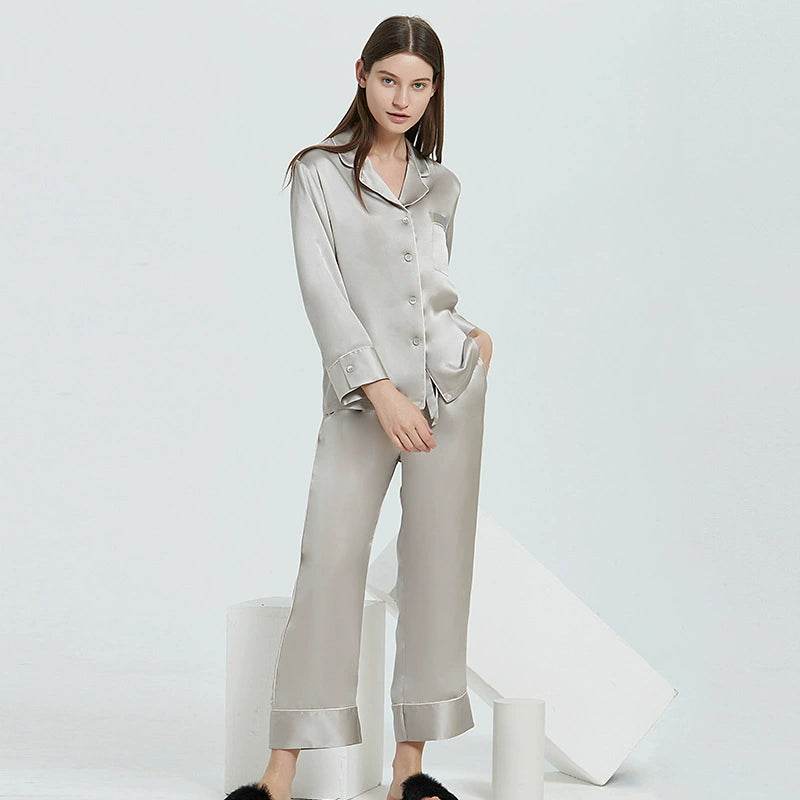 Silk Pajamas - Long Sleeve Fashion Home Wear - LANI SILK 