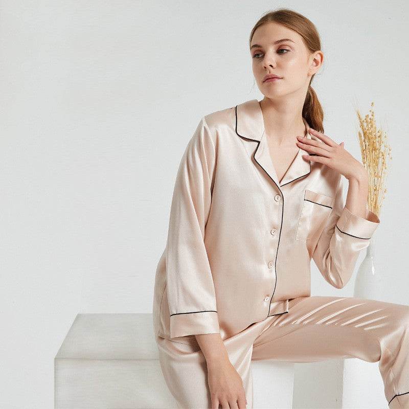 100% Mulberry Silk Pajama Set – Elegant & Luxurious Sleepwear for Women - LANI SILK 