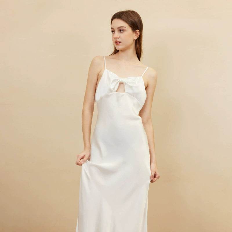 Silk Nightgown - Sexy Backless Sling Sleepwear 2025 - LANI SILK 