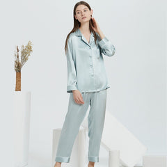 100% Mulberry Silk Pajama Set – Elegant & Luxurious Sleepwear for Women