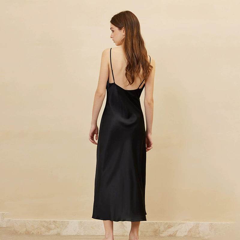 Silk Nightgown - Sexy Backless Sling Sleepwear 2025 - LANI SILK 