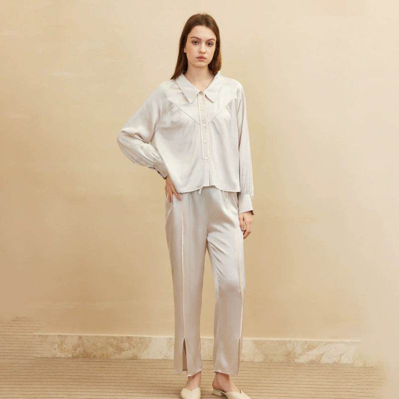 Silk Pajama Set 100% Mulberry – Raglan Sleeve, Elegant & Luxurious - LANI SILK 