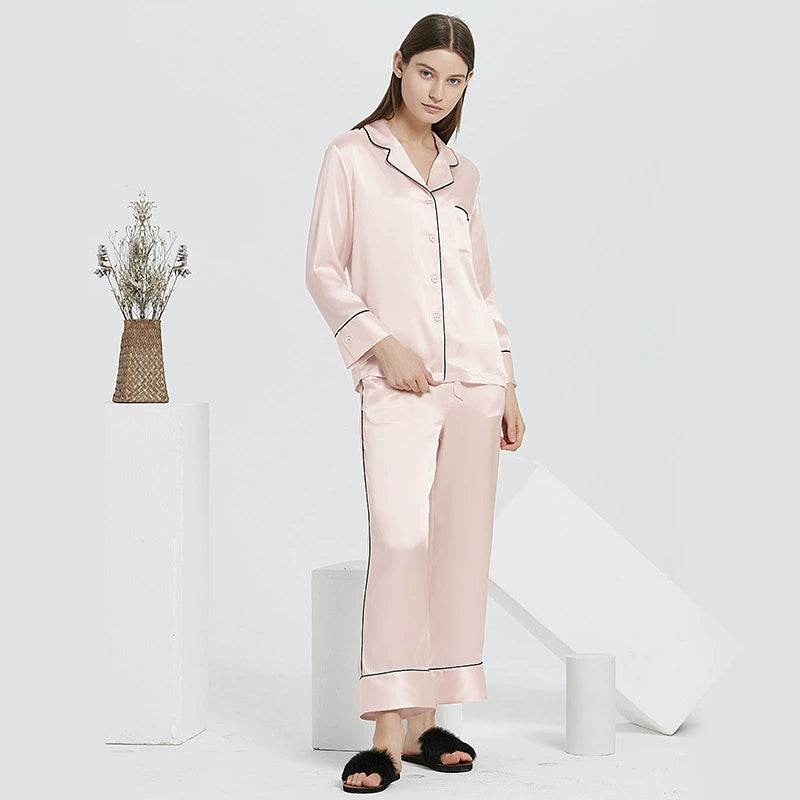 Silk Pajamas - Long Sleeve Fashion Home Wear - LANI SILK 