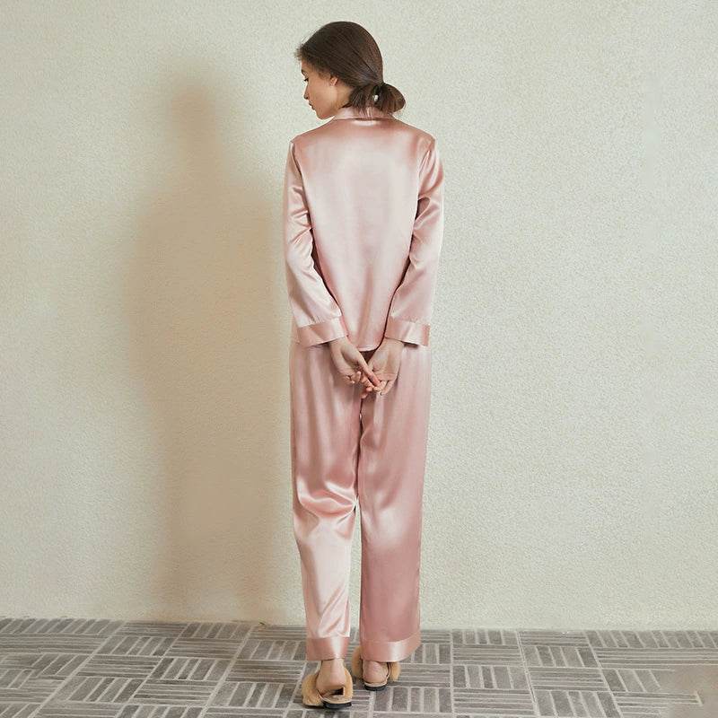 Silk Pajamas - Women's Long Sleeve Set With Pockets - LANI SILK 