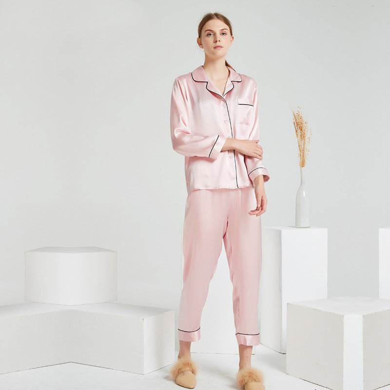 100% Mulberry Silk Pajama Set – Elegant & Luxurious Sleepwear for Women - LANI SILK 