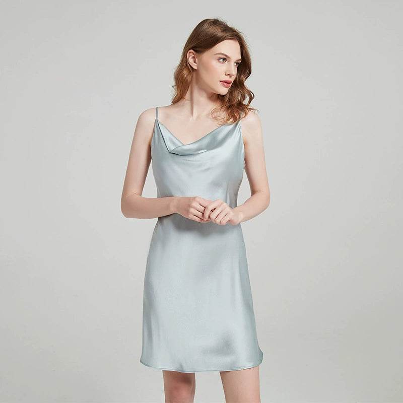 Silk Nightgown - Straps Elegant Lace Sleepwear 2025 Women - LANI SILK 