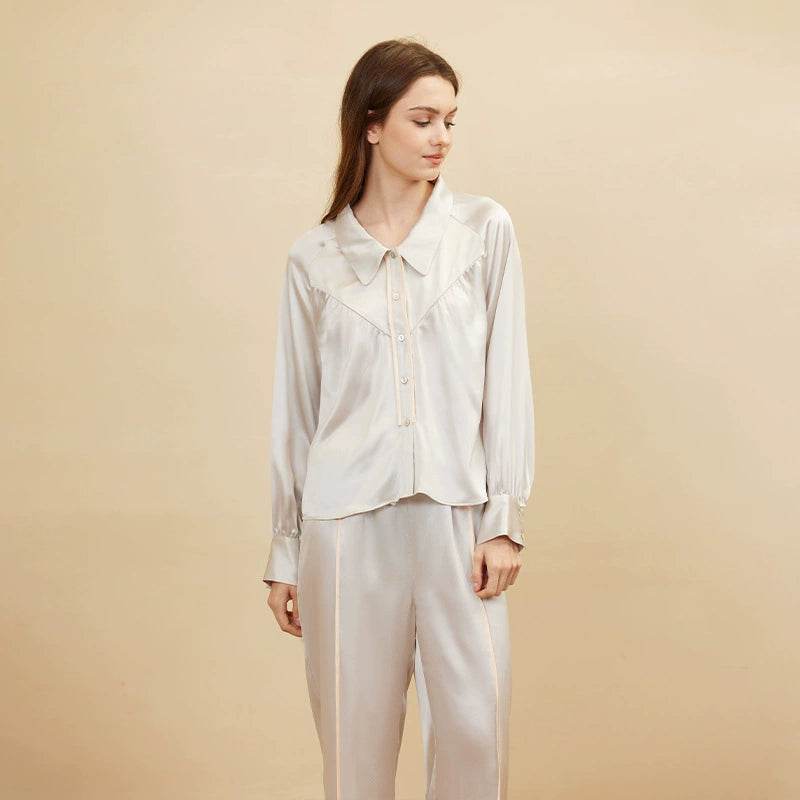 Silk Pajama Set 100% Mulberry – Raglan Sleeve, Elegant & Luxurious - LANI SILK 