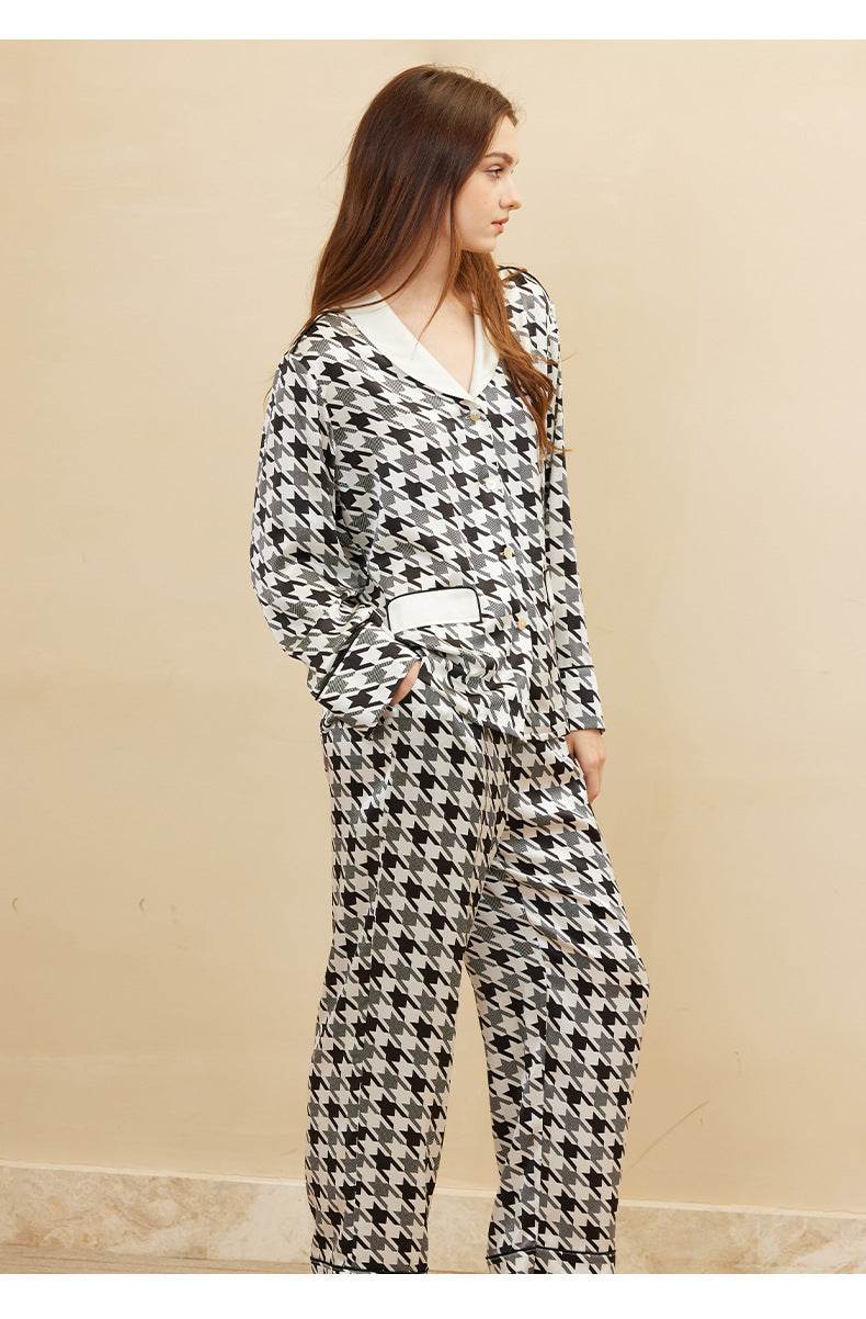 Silk Pajamas - 100% Real Print Long Sleeve Sleepwear - LANI SILK 