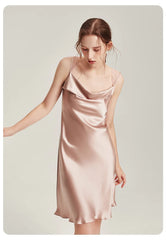 Silk Nightgown - Straps Elegant Lace Sleepwear 2025 Women