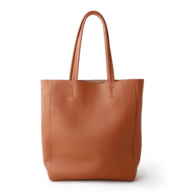 Tote Bag Simple and Stylish Soft Leather for Women