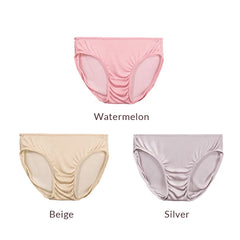 Silk Panties - 100% Natural Silk Low-Rise Briefs Everyday Wear