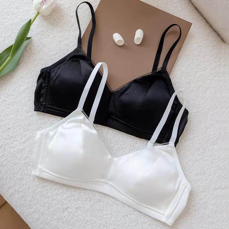 Silk Bra - Wireless Padded Soft Everyday Comfort - LANI SILK 