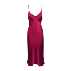 Silk Dress Halter Nightdress Women's Sleep Nightwear Sexy Nightdress