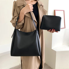 Tote Bag Fashion Leather Tend Simple Large High Capacity Shoulder