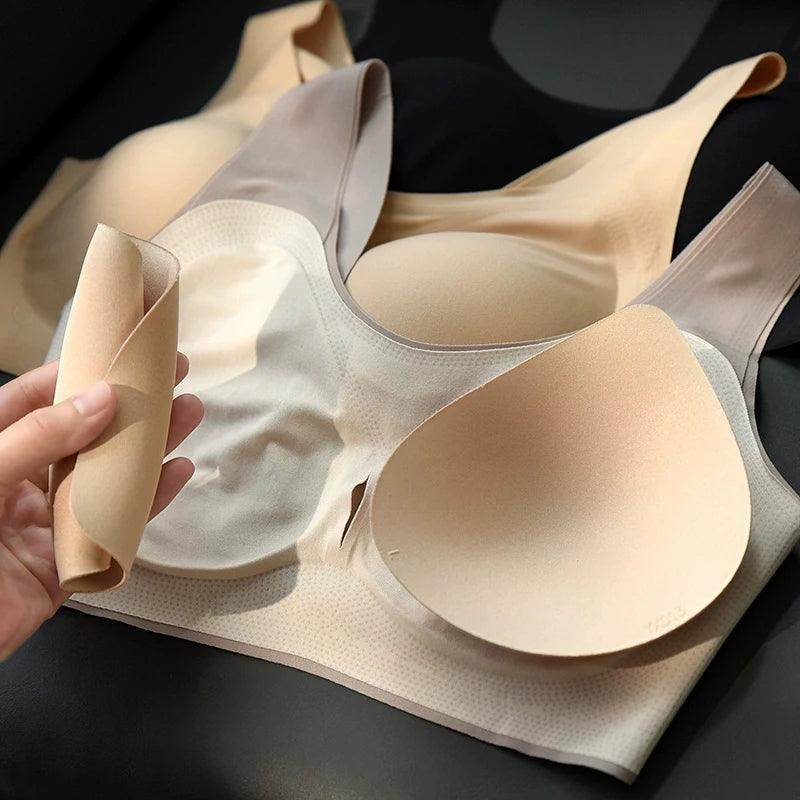 Silk Bra - Wireless Seamless With Removable Pads - LANI SILK 