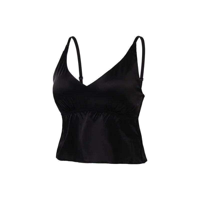Silk Bra - Wire Free Thin Padded Camisole - LANI SILK 