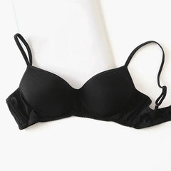 Silk Bra Wireless Pure Seamless Padded Push Up Underwear