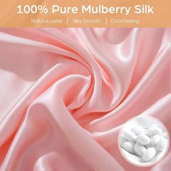 100% Pure Mulberry Silk Pillowcase – Double-Sided, Soft & Breathable