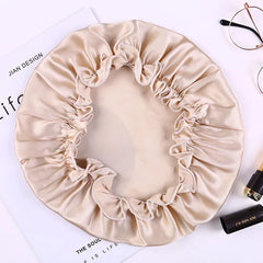 Silk Bonnets Night Sleeping Cap Hats Hair Wrap Elastic Band