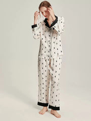 Silk Pajamas - 100% Mulberry Silk, Printed Set Autumn 2025