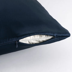 Silk Pillowcases - Zipper Closure Solid Colors Multiple Sizes