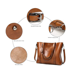 Tote Bag Leather Shoulder Crossbody Vintage Designer High Quality