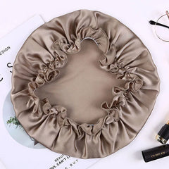 Silk Bonnets Night Sleeping Cap Hats Hair Wrap Elastic Band