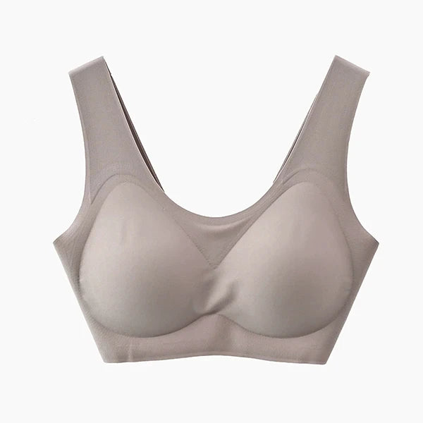 Silk Bra Sleep Padded Full-Coverage Removable Pads